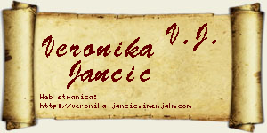 Veronika Jančić vizit kartica